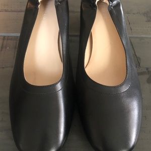Everlane Black Leather Day Heels​​​